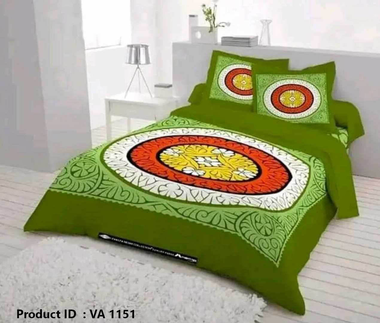 Digital Home Tex Luxury Panel Cotton Bed Sheet King Size