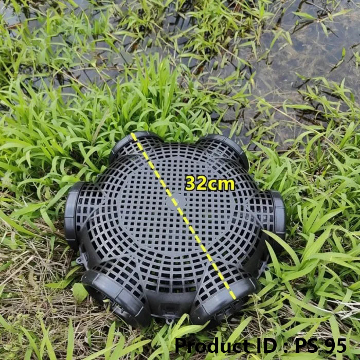 (50 Pcs) - 7-Hole Fishing Cage Basket Plastic